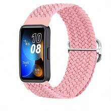 Nylon Sport Loop Uhrenarmband Ersatz Armband kompatibel mit Huawei Band 8/9/10 Smartwatch Zubehör Armband langanhaltend, leicht, verstellbar, weich, bequem, atmungsaktiv für Herren, Damen, Unisex Fitness Laufen