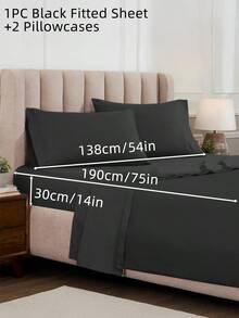 2/3/4pcs Fitted Sheets Set, Bedding, Cozy And Warm Bedding, Solid Color Bedding Sheets, Easy Care And Comfortable, Breathable Bed Set, For Single, Twin, Full, King, Queen Bed Sizes, Suitable For Bedroom, Guest Room, Fall Decor, Room Decor, Halloween Gift, Dormitory, All Seasons, Machine Washable, Ideal Home Gifts
