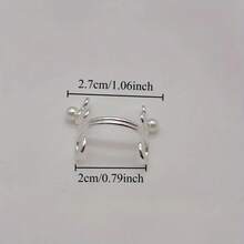 1 Piece Elegant Punk Style Nose Ring - No Piercing Nose Ring, Heavy Alloy Women's Nose Jewelry, No Piercing Nose Piercing Alternative, Daily And Party Nose Ring, Gothic Style, Edge, Formal Events - Durable Nose Jewelry, Gothic Fashion, Firm Design, High-Quality Accessories, Fashion Accessories, Alternative For Fashion Enthusiasts - Bạc - Xem 4