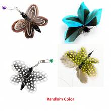 Interactive Cat Toy, Realistic Butterfly Cat Toys With A Long Rope, Cat Wand Replacements, Interactive Cat Wand Toys, Cat Teaser Attachments- Perfect Holiday & Birthday Gift For Cats