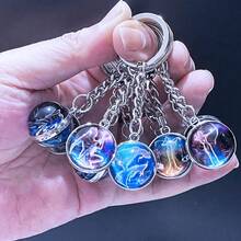 12 Chaveiros Luminosos com Constelações do Zodíaco, Presentes Perfeitos Unissex para Natal e Aniversário