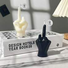 1 buc Lumânare Parfumată cu Gesturi Nepoliticoase, Lumânare Parfumată Creative și Amuzant, Lumânare Parfumată pentru Decor de Interioară, Cadou pentru Anul Nou, Crăciun, Petrecere, Zi de Naștere, Nuntă