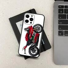 Custodia per telefono da motociclista sportiva D-Ducaties, colore nero morbido, compatibile con Apple 15, 14, 13, 12, 11, Pro, X, XS, Max, XR, Plus, Mini, e Galaxy S17, S17 Pro, S17 Pro Max