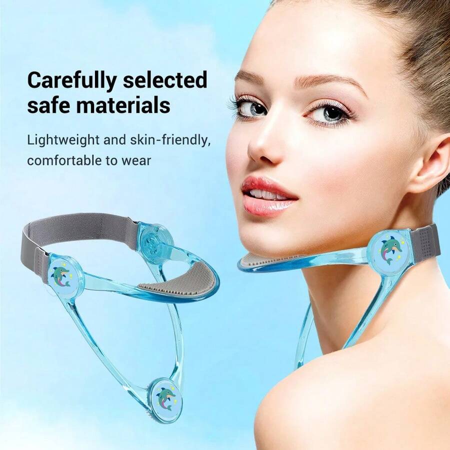1pc Adjustable Neck Brace, PP Material, Cervical Support, Anti-Sagging Straps With Elastic Pads, Improve Posture,Neck Braces Health Care Neck To Prevent Head Low - Multicolor - View 1