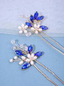 2 buc cleme de păr elegante cu perle pentru femei, accesorii de păr cu cristale pentru rochie violet romantică, decorațiuni de păr pentru mireasă fuchsia pasională