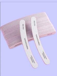 5 件灰色专业弧形指甲锉 100/180 粒度，美甲用品，美甲工具，美甲工具，返校，指甲，按压指甲的美甲工具 - 灰色 - 查看 15