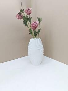 1 قطعة إناء بلاستيكي بمظهر السيراميك، تصميم مانع للانزلاق قوي ومتين، إناء فاخر مثالي كهدية لعيد الميلاد والهالوين وعيد الشكر والفصح، مناسب لديكور غرفة المعيشة والنوم والحديقة ومكتب العمل، متوفر ب- 3 خيارات لون