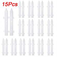 5/10/15 Stück weiße Hirsch- & Schneeflocken Weihnachtsbaum Zaun Dekorationen - langanhaltend PVC rustikale Zaunpaneele für Innen-/Außenbereich Feiertags-Dekoration, Weihnachtsbaum Barriere, Garten & Party Zubehör, Weihnachts-Gartendekoration, Feiertags-Themen Dekoration, rostbeständige Heim-Dekoration Weihnachtsdekorationen Raumdekoration Winter