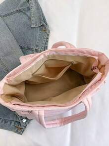 2025 Nowa haftowana torba puchowa, modna torba o dużej pojemności, torba na ramię z wyściółką do pracy, torba na siłownię, torba na laptopa, odpowiednia do pracy, na zakupy, do uprawiania sportu, na wakacje, jako prezent urodzinowy, prezent świąteczny dla rodziny, matki, małżonka, siostry, przyjaciółki, dziewczyny