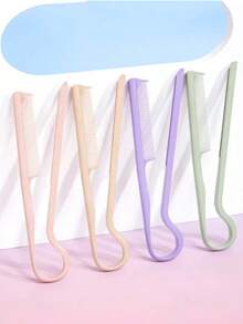 مشط تسريح الشعر من قش القمح مع شظية - فرشاة تصفيف على شكل V للشعر الناعم والأملس، مشط مسطح بجودة صالون للتمليس والتجعيد وعناية الشعر | أدوات شعر أساسية للنساء والفتيات وصالونات الحلاقة والسفر والعودة إلى المدرسة والمناسبات الخاصة