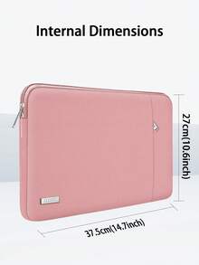 TECOOL 1pc Protective Laptop Sleeve Case Compatible With MacBook 13.5 14 15.6 16 Inch Pro Air HP Notebook And Other Brands Of Laptops Waterproof Polyester Cover With Pocket Laptop Bag