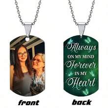 Customized Memorial Badge, Personalized Metal Keychain, Engraved Photo Necklace, Fashionable Pendant, Exquisite Customized Gift, Holiday Commemorative Items,Festive Calendar - Multicolor - View 30