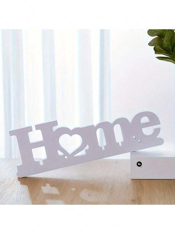 1pc Classic English Alphabet Family Decor, Simple Design 3D Stereoscopic PVC Letter Label, For Bedroom, Wedding, Home Office Decoration Halloween Christmas Decorations
