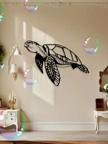 2/1 pièce Décoration murale en métal de tortue de mer, décoration de maison côtière, convient pour la maison, la chambre, la salle de bain, le jardin, la cour, le balcon, le café, décoration murale pour les amateurs de l'océan, décoration de chambre, le meilleur cadeau idéal pour Noël, Halloween, Thanksgiving, pendaison de crémaillère, anniversaire