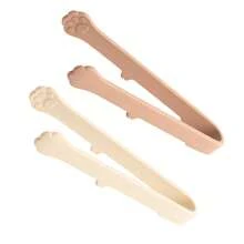 2 pezzi Mini pinze per alimenti in silicone, a forma di zampa di gatto, adatte per patatine, frutta, cubetti di ghiaccio, torte, pane, zollette di zucchero - Multicolore - Visualizzare 12