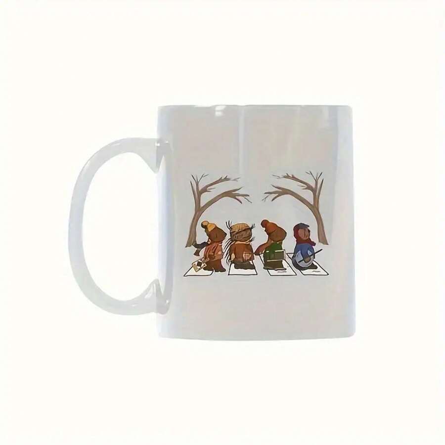 Emmet Otter Jug Band Christmas Nightmare Band 11oz White Ceramic Mug - Double-Sided Print, Ideal Gift For Coffee And Water Lovers, Coffee Mug - 11 ounce - Xem 1