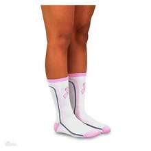Breast Cancer Awareness Socks Women 3 Pair Pack - Pink Ribbon Crew Socks - Support Cause Comfortable Cotton- Gift For Her - Sizes 6-9 - 如圖686 - 查看 4