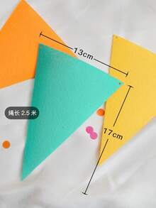 12 قطعة أعلام شعارات مثلثة ملونة من الشعر الاصطناعي، إكليل لافتتاح كبير، زينة حفلة عيد ميلاد بموضوع كرنفال، ديكور للأحداث الخارجية والفصول الدراسية