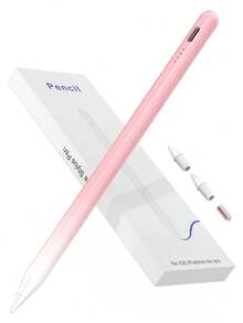 90mAh Capacity Stylus Pen With Anti-Mistouch And Tilt Sensing Features, Compatible With IPad 10 (10.9-Inch, 2022), Air 4/5/6/M4, IPad A16 (11-Inch, 2025), IPad Air 11/13-Inch (M3/M2), IPad Pro 11/12.9-Inch - Gradient Pink - Baby Pink - View 2