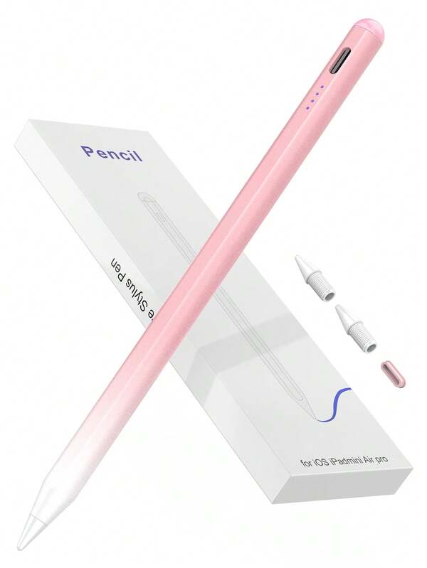 Stylus Pen Compatible With IPad With Palm Rejection Tilt Sensitivity,Battery 90mAh,Pen Compatible With IPad 10th 10.9 2022, Air4/5/6/M4, IPad A16 11th 2025, IPad Air11&13-Inch(M3/M2),IPad Pro 11/12.9 Inch-Pink Gradient