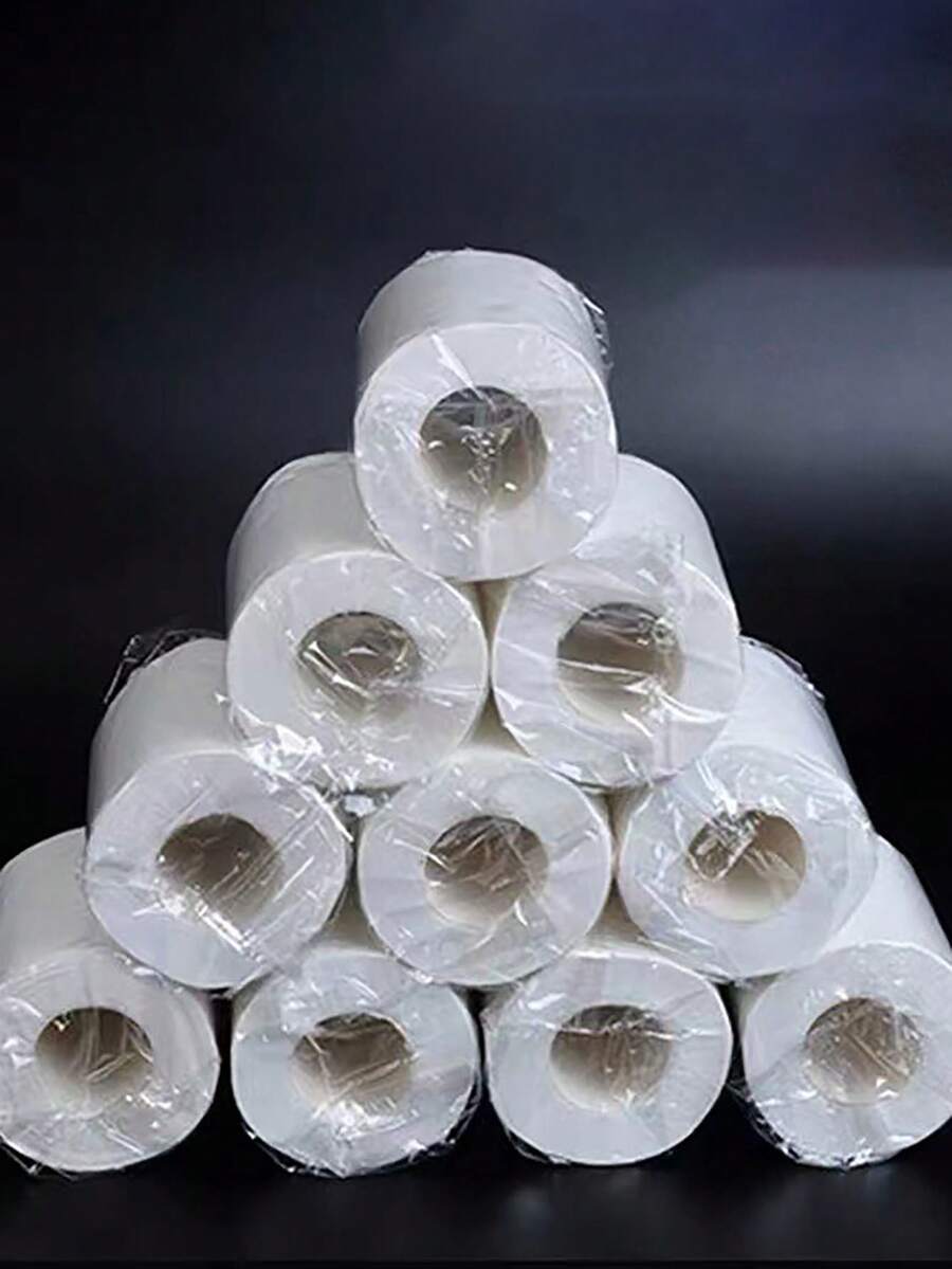 10-Volume Ultra-Affordable 4-Ply Thickened Toilet Paper, Home Essential Including Tissues, Facial Tissues And Napkins. Family Pack Suitable For Cleaning And Daily Use, Soft Material Suitable For Home, Hotel And Guest Room Use. Soft Toilet Paper Rolls, Absorbent Bath Towel Paper Suitable For Daily Use In Home Bathrooms. Bulk Pack Toilet Paper Rolls, Thick And Soft Bath Towel Paper, Suitable For Home Bathroom Stocking. - Multicolor - View 1