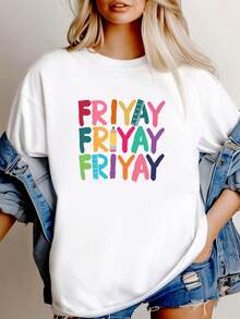 180g pure Cotton Venerdì SVG Mom Life SVG Retro Insegnante PNG Buon Venerdì PNG Venerdì PNG Apprezzamento Insegnante SVG Buon Venerdì-Sì SVG Tgif SVG Women Top Graphic Tees fashion Casual female graphic T-Shirt For Women Casual Unisex Soft Stylish Comfortable - Blanco - Ver 2