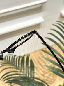 1 chiếc kính mắt mèo không cần trang điểm, đa năng, chất liệu TPR (cao su nhiệt dẻo), không độ, kiểu dáng mới mùa xuân 2026 (Không bao gồm hộp đựng kính) - màu đen - Xem 5