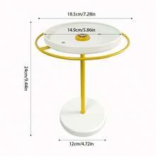 1pc Sunglasses Organizer 360° Rotating Eyeglass Holder Stand With Wood Tray And Base,Glasses Holder,Eye Glass Display Rack For Multiple Sunglass Storage For Table Dresser Desk Bedroom Nightstand