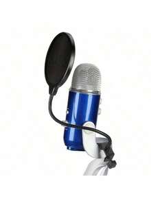 Studio-Grade Microphone Windscreen - Dual Layer Sound Filter For Karaoke, Streaming & Podcast Recording, XLR Connector