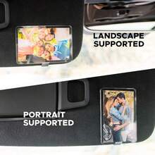 2 buc suport foto auto, clemă foto acrilică pentru vizor auto, accesorii auto personalizate, ramă foto magnetică pentru parasolar auto pentru adăugarea de fotografii de familie sau personale
