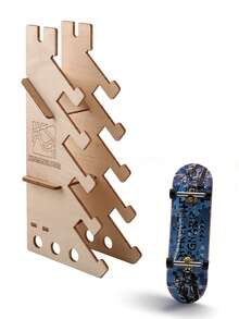 29毫米浅凹指板，带木制展示架，是滑板爱好者的理想礼物