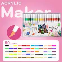 New 72 Color Large Capacity With Ink 30% Water-Based Acrylic Marker With Soft Tip, Suitable For Beginners To Draw, Easy And Fast Color. Birthday Presents For Friends, School Drawings, Back To School