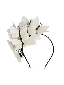 قبعة فاسيناتور بشكل فراشة، تاج فراشة ملكية، إكسسوار رأس لحفلة الشاي أو حفلة هالوين، قبعة صغيرة، أغراض زفاف، إكسسوارات شعر