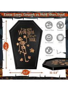 1 pièce/2 pièces Plateau en bois noir, pour la décoration de la maison, du salon, du bureau. Contenant gothique pour la cuisine, la nourriture, la vanité, le maquillage, le parfum, le rangement des bijoux, le service de table pour les desserts, les plateaux de service et les plats, la décoration de Noël