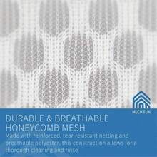 Reusable Honeycomb Mesh Laundry Bag, Suitable For Washing Underwear, Clothing, Jeans, Towels, And Socks In The Washing Machine. - White - View 2