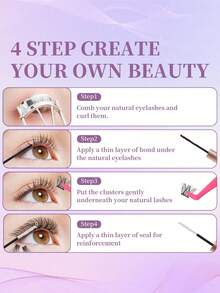 10/5/3/1 unidades Pegamento y sellador de pestañas de 10ml, removedor de 5ml, resistente al agua y de larga duración para uso todo el día, 2 en 1 para extensiones de pestañas DIY