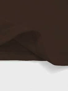 Camiseta básica minimalista de cuello redondo, de doble capa, sin costuras y ajustada de manga larga - Marrón - Ver 7