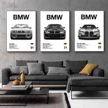 1 tấm áp phích xe hơi Đức BMW không khung kiểu dáng thẩm mỹ Bộ siêu xe sang trọng M8 M4 R8 RS6 Tranh vải bố treo tường trang trí nhà để xe Quà tặng - Nhiều màu - Xem 5
