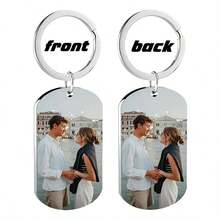 Customized Memorial Badge, Personalized Metal Keychain, Engraved Photo Necklace, Fashionable Pendant, Exquisite Customized Gift, Holiday Commemorative Items,Festive Calendar - Multicolor - View 14