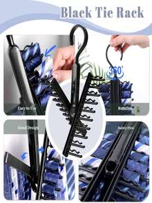 1pc Multi-Layer Tie, Scarf, Belt Display Rack, Convenient Storage And Showcase - Multicolor - View 4