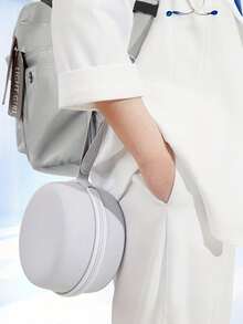 [2025 New] U-Shaped Memory Foam Neck Pillow With Storage Box, Portable Travel Nap Pillow, Slow Rebound Neck Pillow, Office Siesta Essential, Airplane Travel Cervical Pillow, Removable & Washable, With Storage Bag, Neck Support