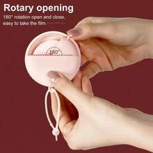 50PCS Hojas de jabón de papel desechables para viaje, mini hojas de jabón de papel, jabón en escamas portátil para viajes al aire libre - Rosa - Ver 4