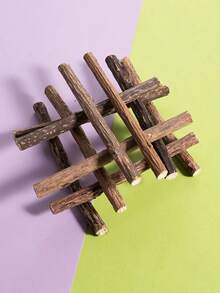 猫咪牙齿清洁咀嚼棒 - 猫咪专用，牙齿护理和磨牙玩具，咀嚼，清洁，耐用，娱乐，自玩，缓解无聊，猫咪薄荷味，鱼味猫玩具 - 彩色 - 查看 6