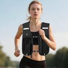 Unisex Lightweight Running Vest Backpack With Zipper Water Bottle Pocket, Running Phone Pouch, Outdoor Hiking Vest Bag, Cycling Vest Bag, Compact Sports Storage Backpack With Water Bottle Holder, Ergonomic Design With Padded Back Panel And Breathable Mesh, Suitable For Hiking, Cycling, Fitness, Ideal For Running, Trekking, Mountaineering, Compact And Durable For Long-Distance Activities - Multicolor - View 4