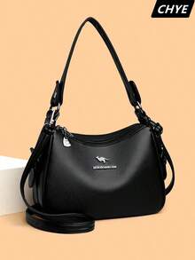 Hochwertige, großvolumige, weiche Ledertasche, Damen Taschenmodell "Dumpling", neuer modischer und vielseitiger Schulter-Umhängetaschen, Mittelalter-Mutter Tasche, Handtasche, Business-Lässig Damen Tasche perfekt für Büro, Geschäft und Arbeit