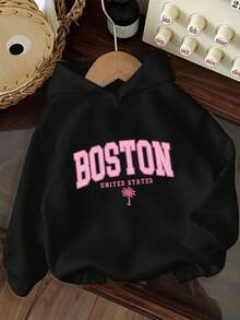 3pcs Tween Girl Graphic Print Sweatshirt Set, Warm & Comfortable Thermal Lined Sweatshirt Pullover For Autumn/Winter - Grey - View 3