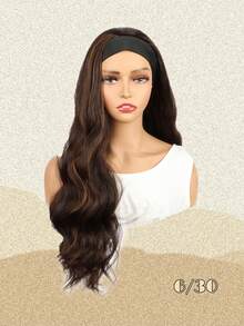 合成纤维圈形假发，P4/30挑染假发，渐变金色假发，适合卷发，无胶假发，派对及日常佩戴假发 - 間色 - 查看 12