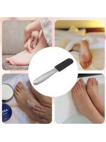 1 pieza Removedor de callosidades con 10 almohadillas de repuesto, herramienta profesional de cuidado de los pies de acero inoxidable, conjunto removedor de callosidades y raspador de piel muerta de los pies - Hace que los pies se vean suaves en segundos