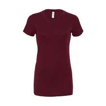 Womens/Ladies Slim TShirt (Maroon) - Maroon - View 1