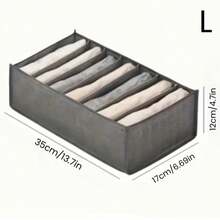 1 pièce Organisateur de vêtements pour armoire avec 7 compartiments, boîte de rangement à tiroirs pliable, organisateur de placard portable pour sous-vêtements, chaussettes, écharpes, leggings, t-shirts, jeans, rangement, stockage de vêtements pour la maison